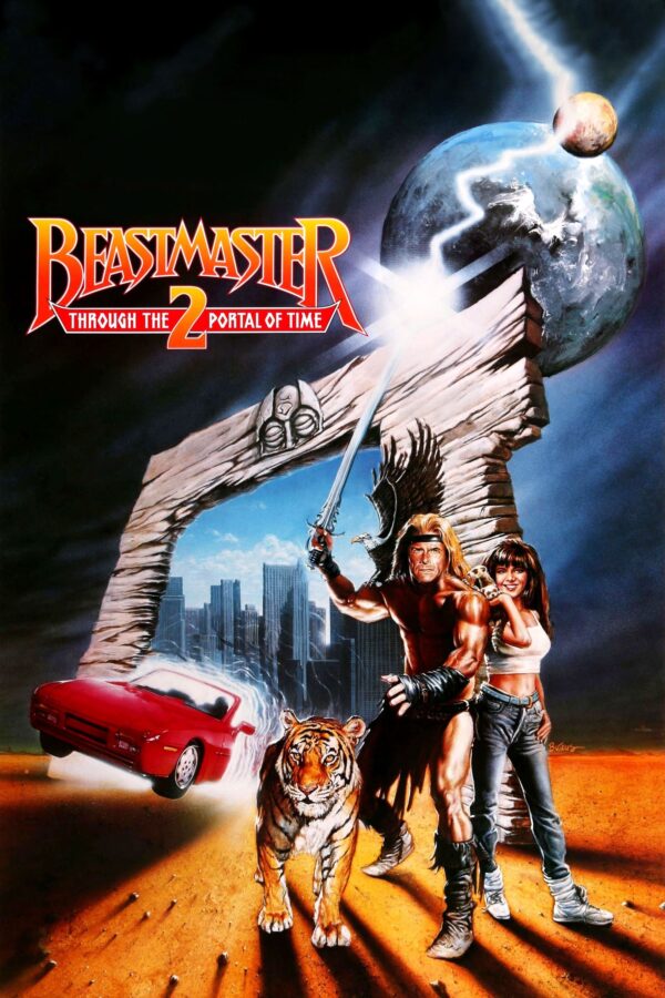 Poster for the movie "Beastmaster 2: Through the Portal of Time"