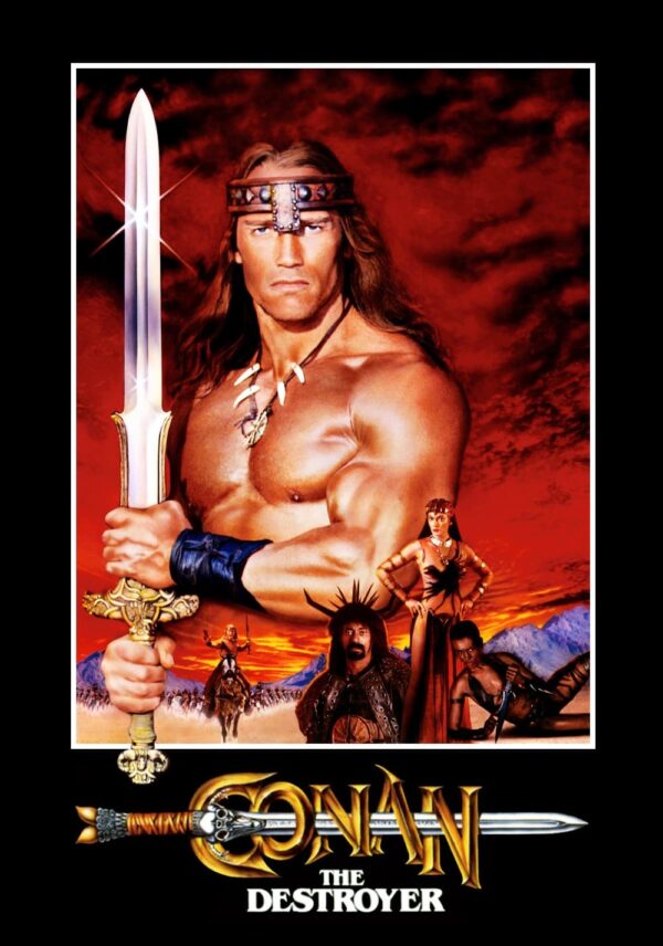 Poster for the movie "Conan the Destroyer"