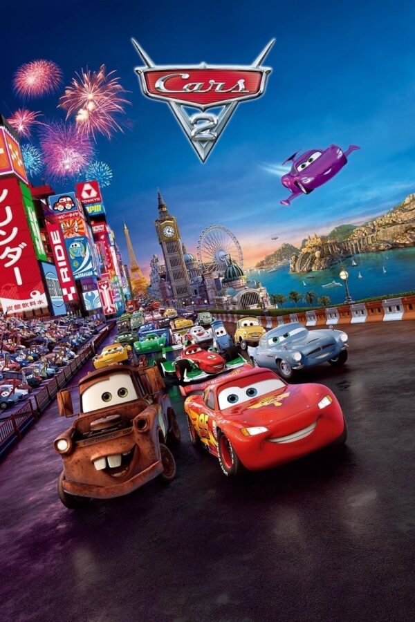 Poster for the movie "Cars 2"