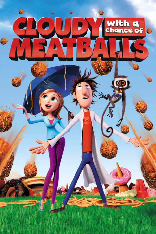 Poster for the movie "Cloudy with a Chance of Meatballs"