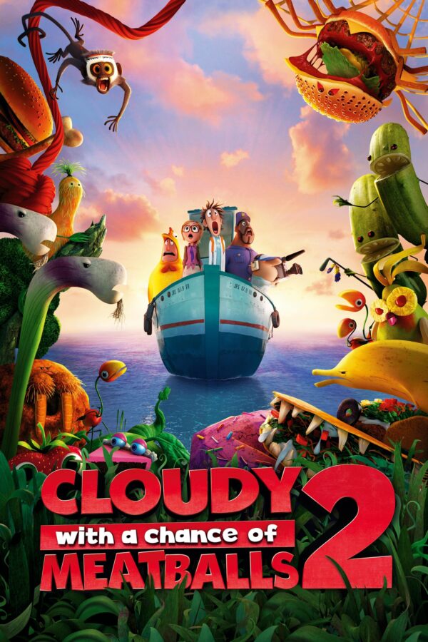 Poster for the movie "Cloudy with a Chance of Meatballs 2"